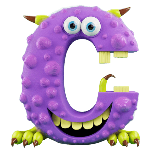 LUCA monster letter C character