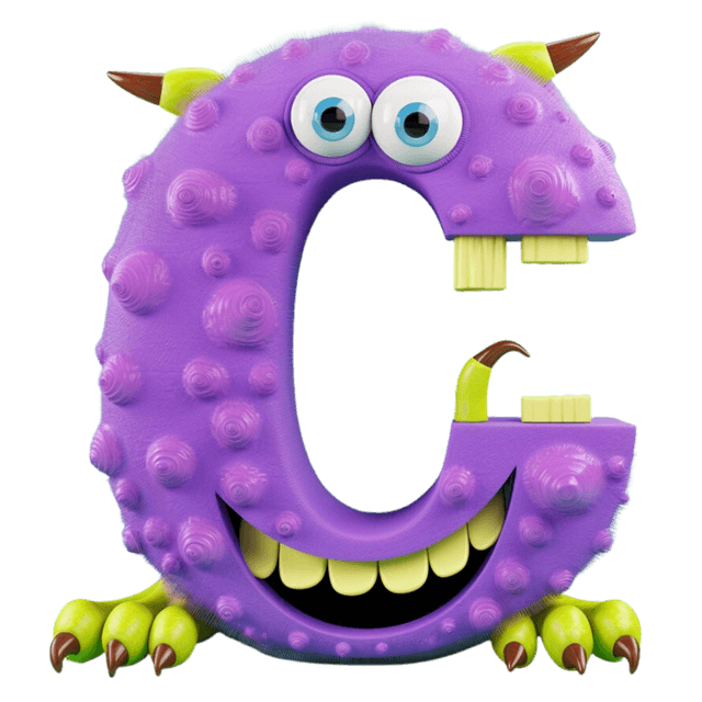 LUCA monster letter C character
