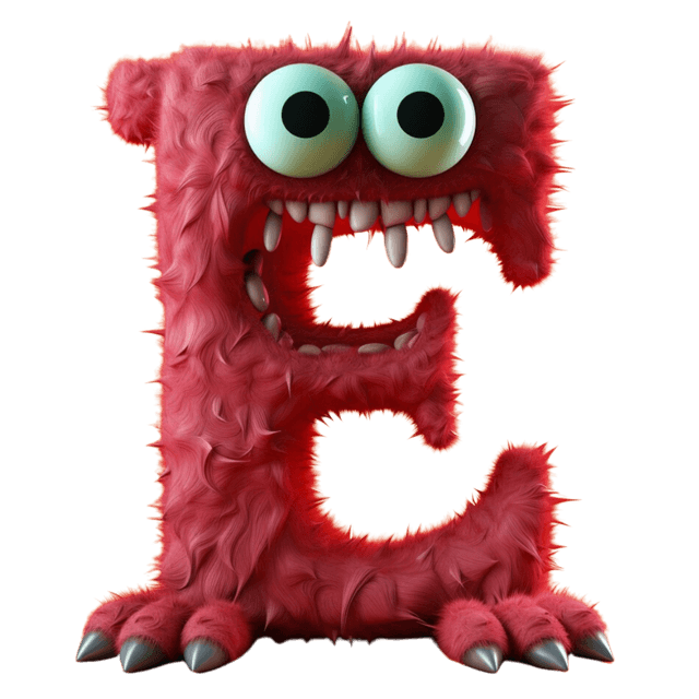 LUCA monster letter E character