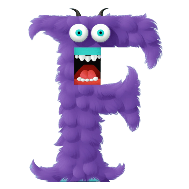 LUCA monster letter F character