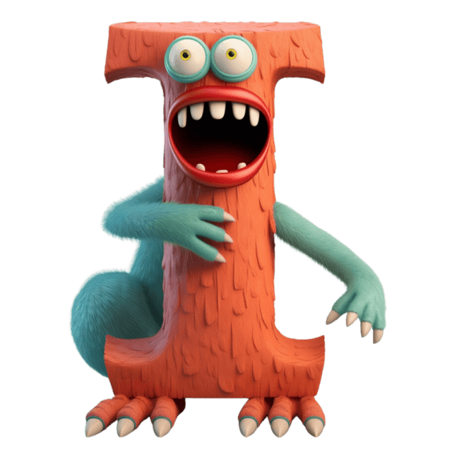 LUCA monster letter I character