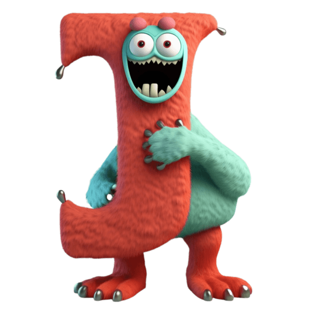 LUCA monster letter J character