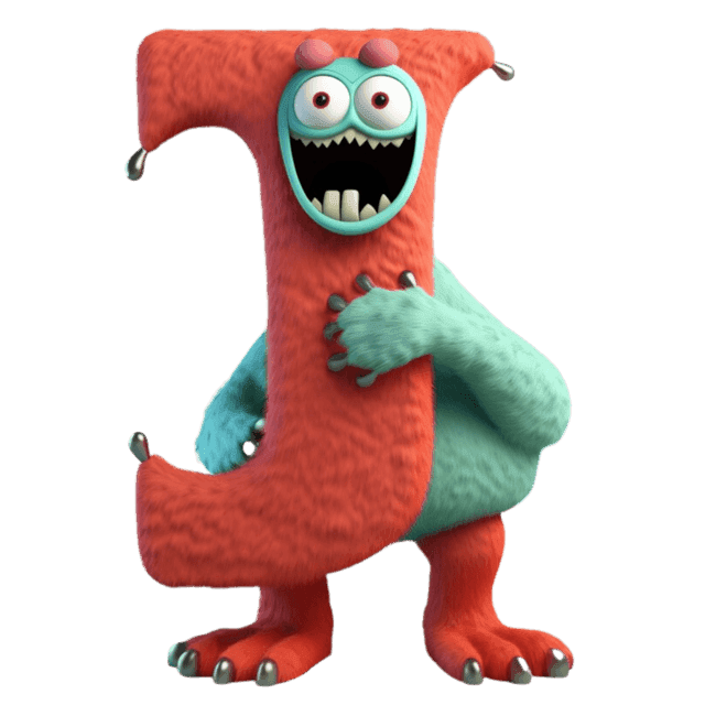 LUCA monster letter J character