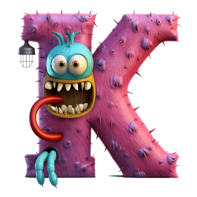 LUCA monster letter K character