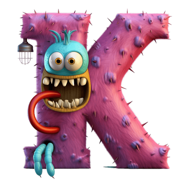 LUCA monster letter K character