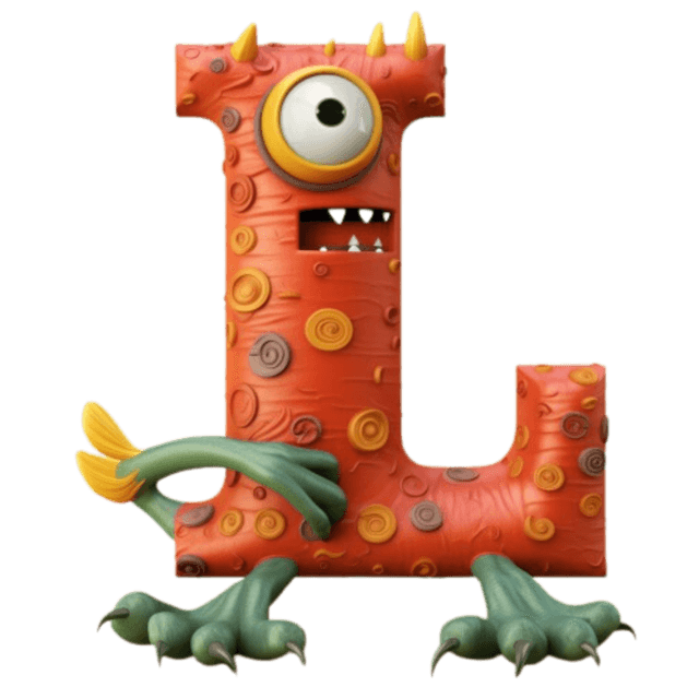 LUCA monster letter L character