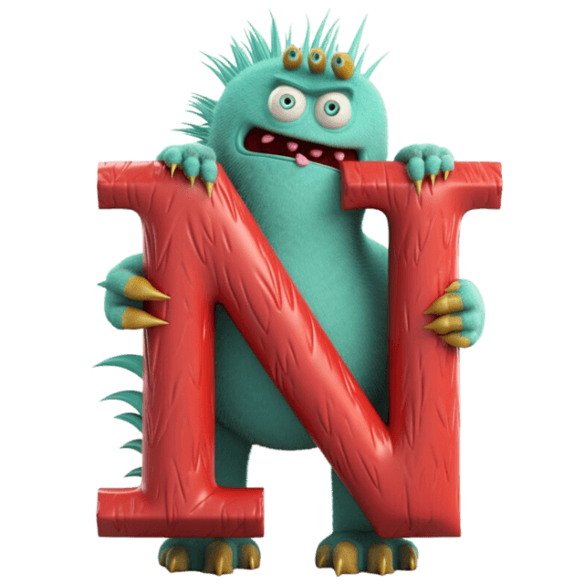 LUCA monster letter N character
