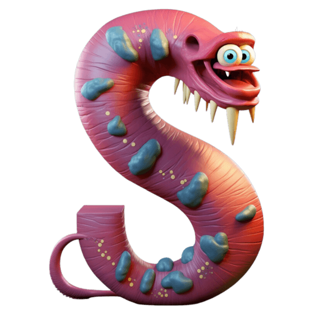 LUCA monster letter S character