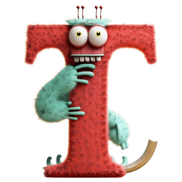 LUCA monster letter T character