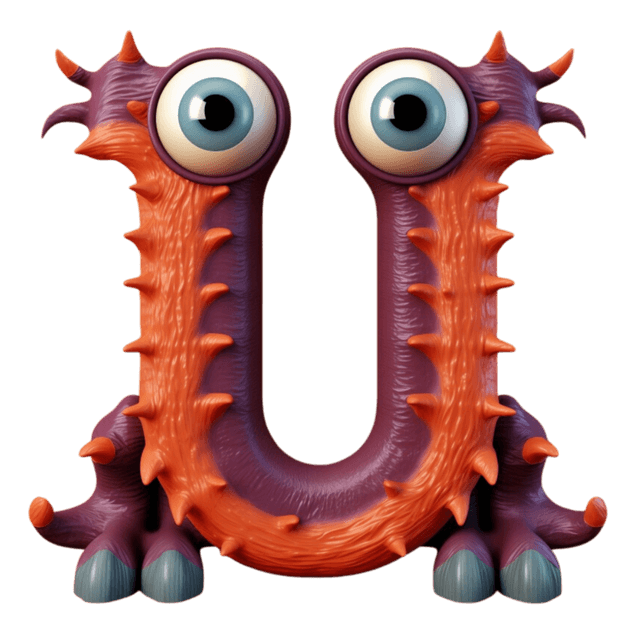 LUCA monster letter U character