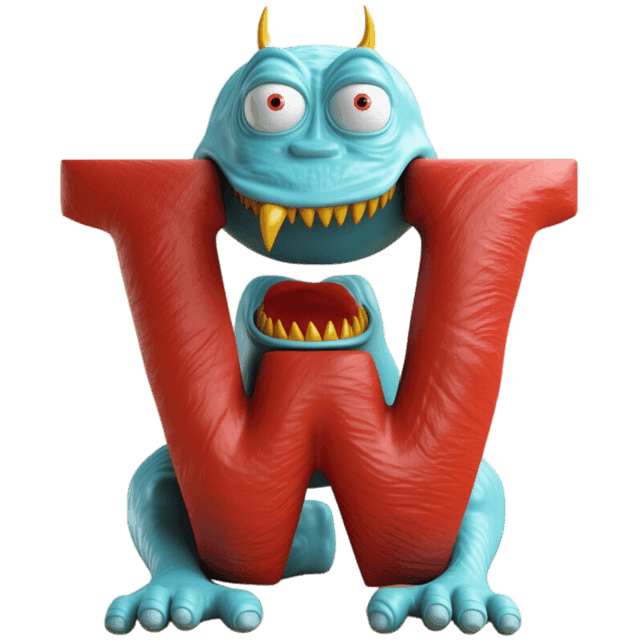 LUCA monster letter W character