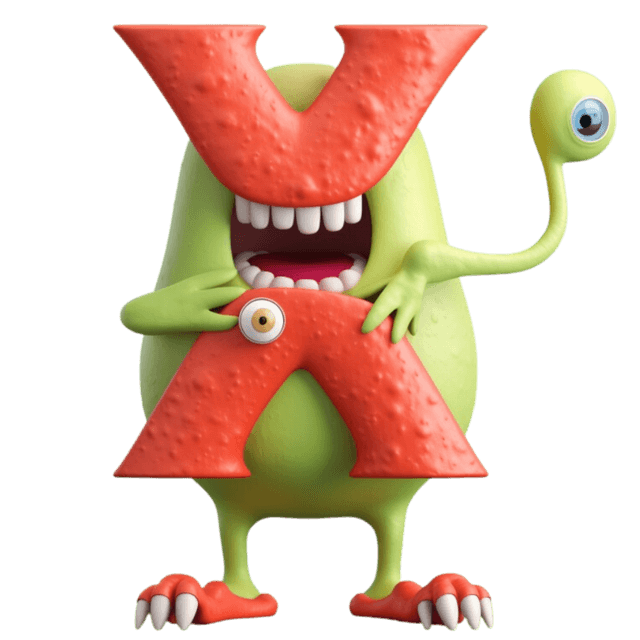 LUCA monster letter X character