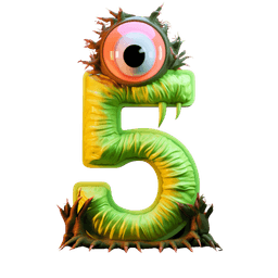 Five monster character