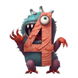Four monster character